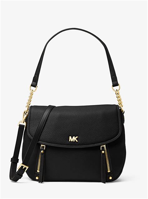 michael michael kors evie medium convertible shoulder bag|Evie Medium Pebbled Leather Shoulder Bag .